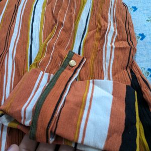 Parallel Striped Cotton Top (Very Good Quality)