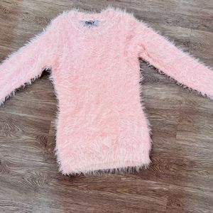 Fur Top/Pullover - Pink - Medium