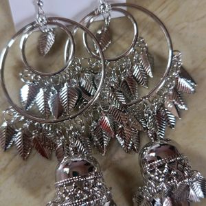 Silver Big Size Earrings