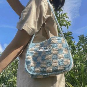 Crochet Blue Bag