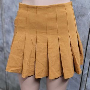 Mustard Yellow Tennis Skirt