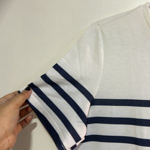 White Striped Tshirt