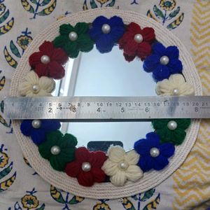 8 Inches Crochet Mirror