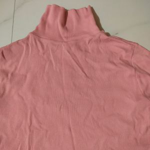 Pretty Pink High Neck Top