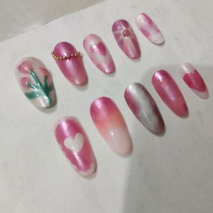 Barbiecore Nails