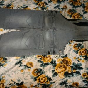 Grey Colour Dungaree