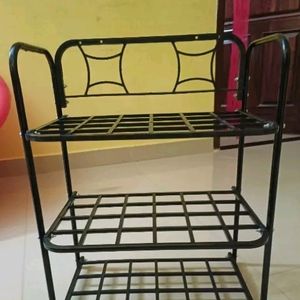 3 Shelves Good Quality Plastic Storage Shelf