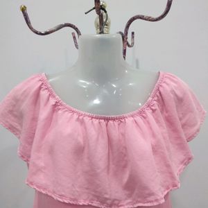 Pimkie Pink Ruffle Top