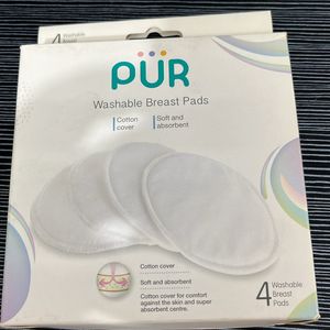 PUR Washable Breast Pad 4 Pcs Inside