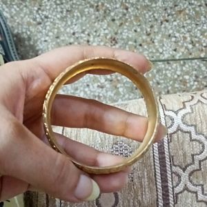 Braod Golden Bangle