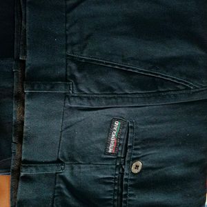 Navy Blue Stitched Pant