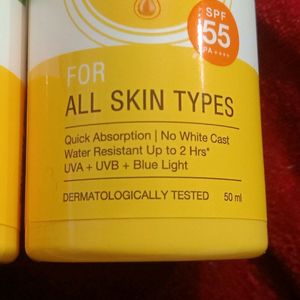 Spf 50 Sunscreen Gel (2pack)