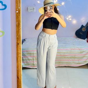 Light Blue Georgette Trouser🦋 Very High Quality