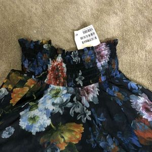 H&m Multicolor Sheer Top