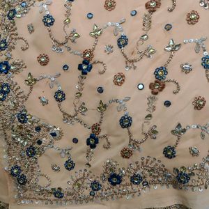 Beautiful detailed work  saree for weddings and functions