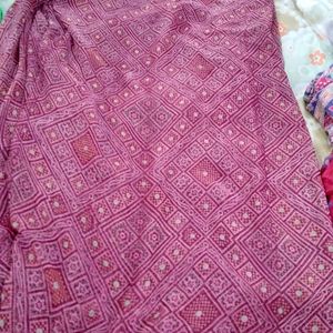 New Not Used Bandhini Saree .rs 30 Off Shipping