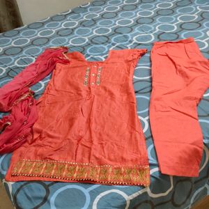 New Kurta Pant Set With Dupatta