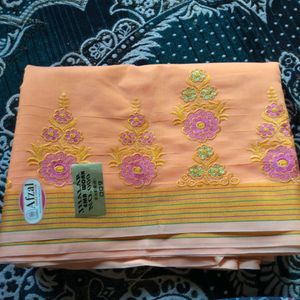 New Beautiful Soft Cotton Saree 😍😍