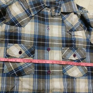 Branded Shirt Blue Chex Pattern