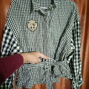 Checkers Top With Belt..