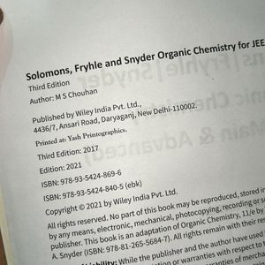 MS CHOUHAN ORGANIC CHEMISTRY FOR JEE