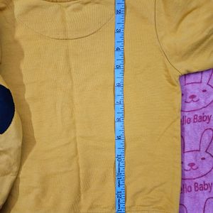 Yellow Cute Animal Head Sweatshirt 2-3 Yrs