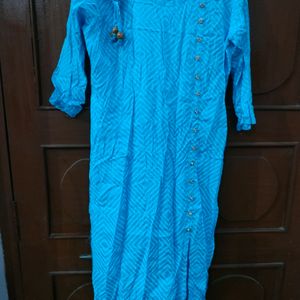 Blue Pure Cotton Kurta...Never Worn