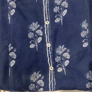 Indigo Cotton Kurta Medium Size