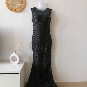 Everlaine Dimensional Sequin Gown