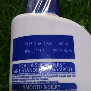 💥 Head And Shoulders  Shampoo 650ml