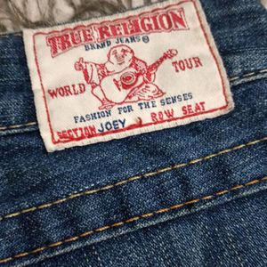 True Religion Bootcut Ripped Jeans