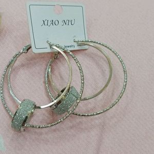 Silver Colour Earrings