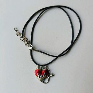 Gothic Big Heart Necklace