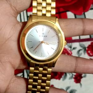 New TITAN Golden Watch For Men ⌚