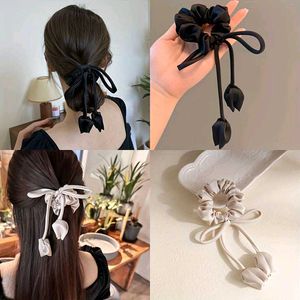 Korean Tulip Flower Scrunchie