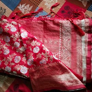 Red Banarasi Saree