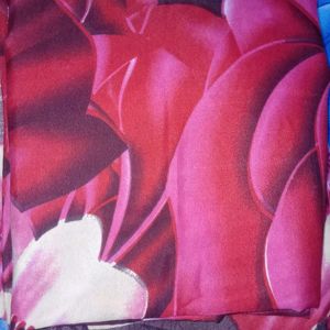 Roseflower Printed  Bedsheet With Two Pillow Cover