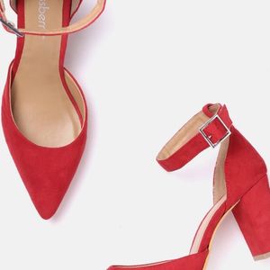 Red Solid Pump Heels (DressBerry)