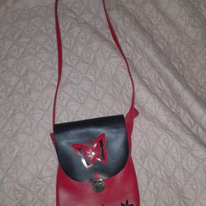 Butterfly Red Sling Bag