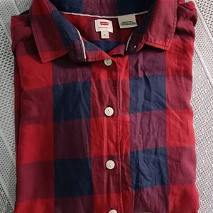 Levis Red n Navy Blue Casual Shirt