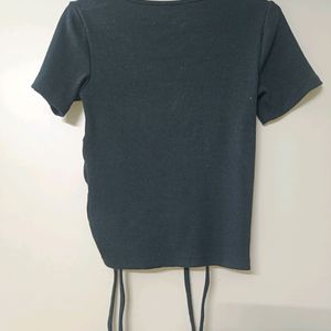 Drawstring Crop Top