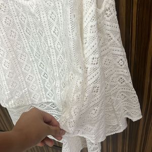 Gorgeous Crochet White Top Perfect For beaches