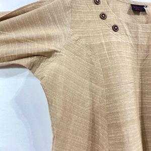 Women Light Brown Kurti