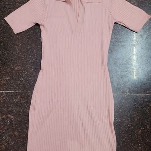 Bodycon Peach Color Dress