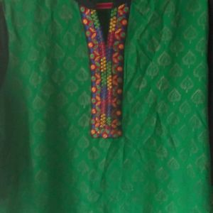 Cotton Green Kurti