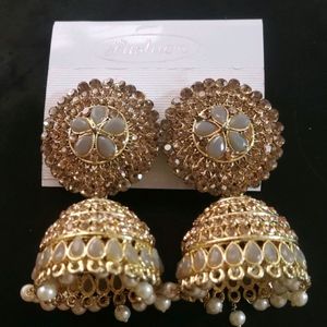 Golden Heavy Jhumka