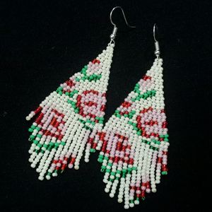 Earrings (Roses and Leaves)