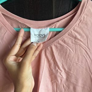 Pink Back Knot Top