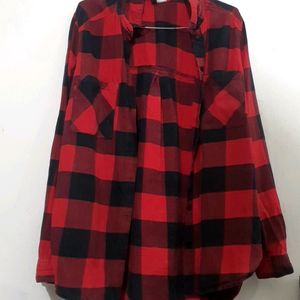 Ladies Shirt Red And Black