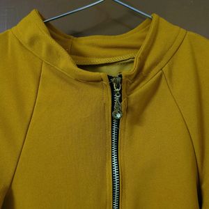 Mustard Colour Party Wear Top